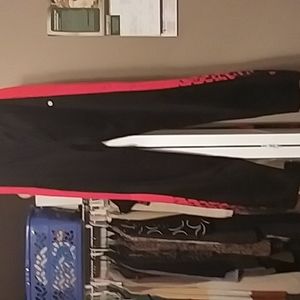 Youth boys black and red track panta